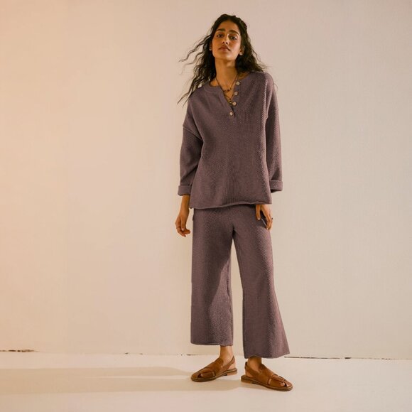 FREE PEOPLE Hailee Sweater Set - brown  🎉 Brand New without care tag - Picture 3 of 12